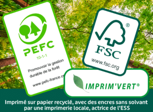 les différents labels de papier